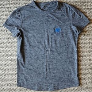 American Eagle Outfitters Gray Short Sleeve Tee with Blue AE Logo